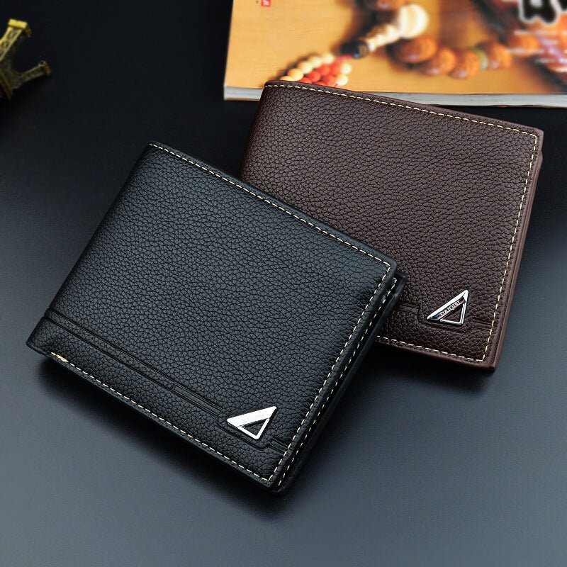 Men's Leather Lychee Pattern Wallet