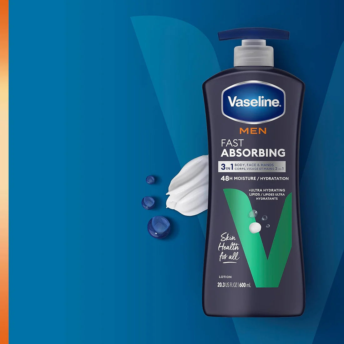 Vaseline - Men's Fast Absorbing 3-in-1 Lotion