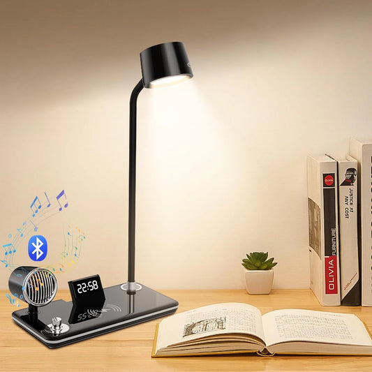 BT Speaker with Wireless Charger 4-in-1