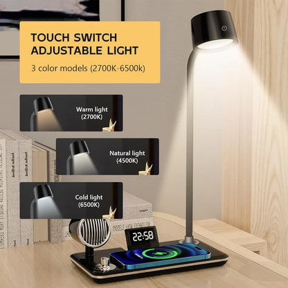 BT Speaker with Wireless Charger 4-in-1