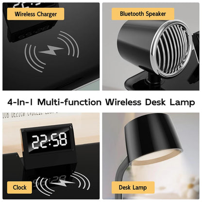 BT Speaker with Wireless Charger 4-in-1