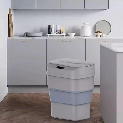 Smart Sensor Folding  Trash Can