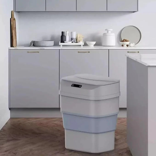 Smart Sensor Folding  Trash Can