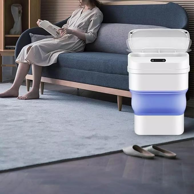 Smart Sensor Folding  Trash Can
