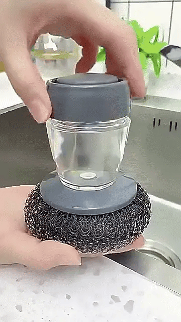 Dish Washing Brush - Liquid Adding