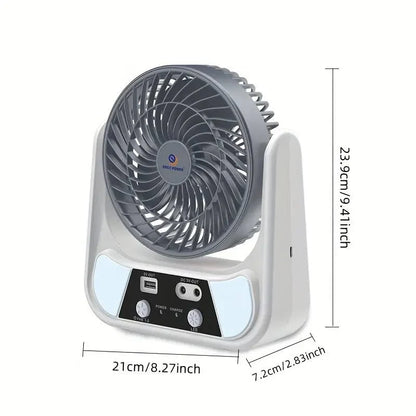 Ersy Power - Rechargeable Solar Fan