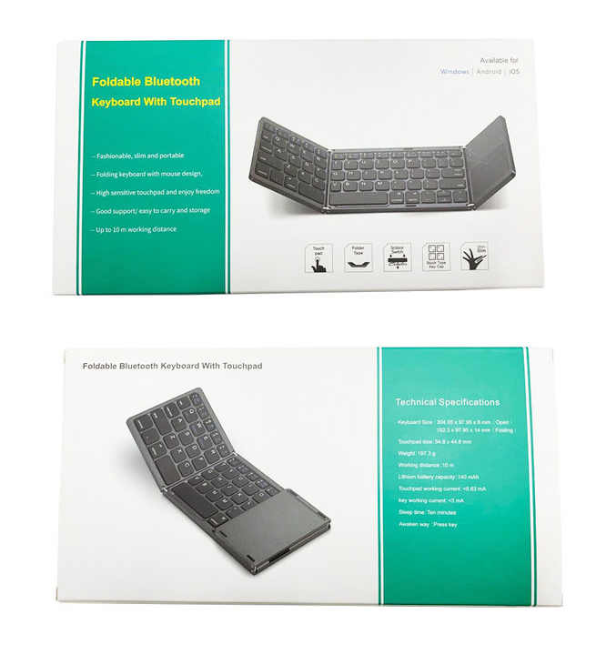 Foldable Touchpad Keyboard