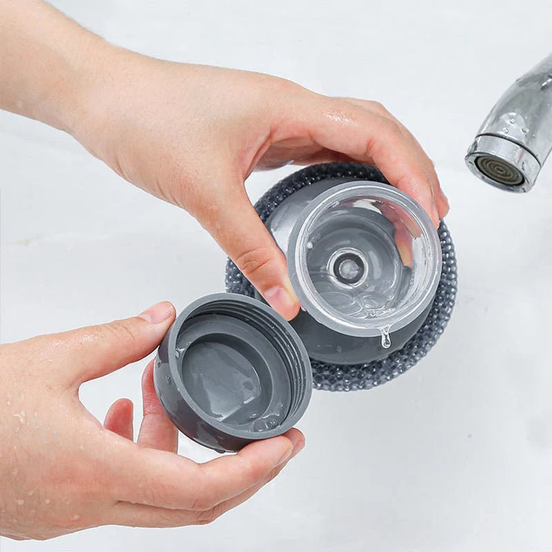 Dish Washing Brush - Liquid Adding