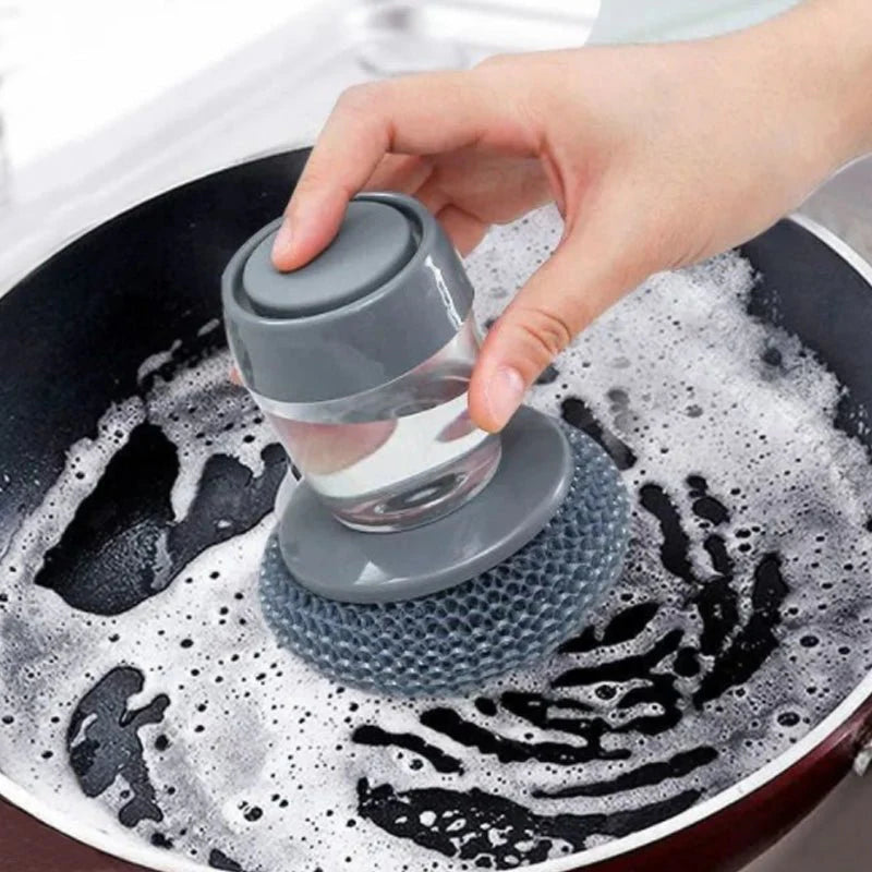 Dish Washing Brush - Liquid Adding