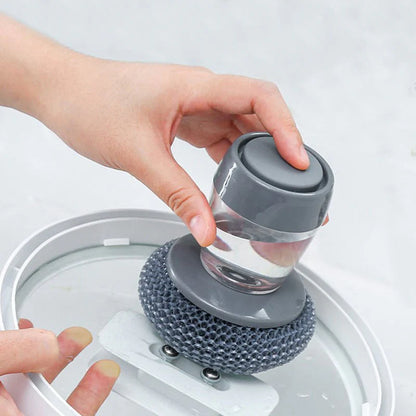 Dish Washing Brush - Liquid Adding