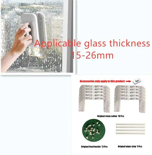 Magnetic Double-sided Glass Wipe