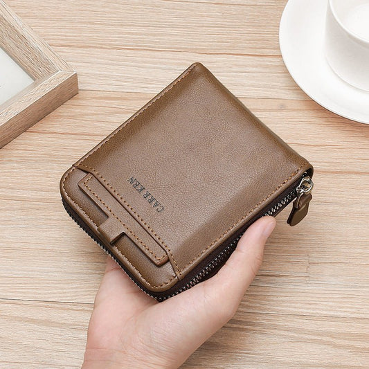 Men's Casual  Zipper Wallet