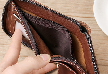 Men's Casual  Zipper Wallet