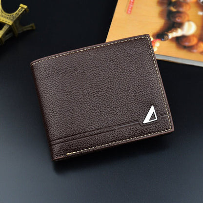Men's Leather Lychee Pattern Wallet