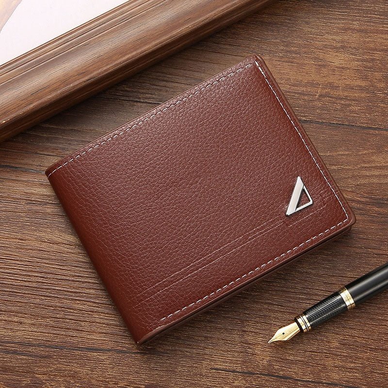 Men's Leather Lychee Pattern Wallet