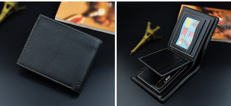 Men's Leather Lychee Pattern Wallet
