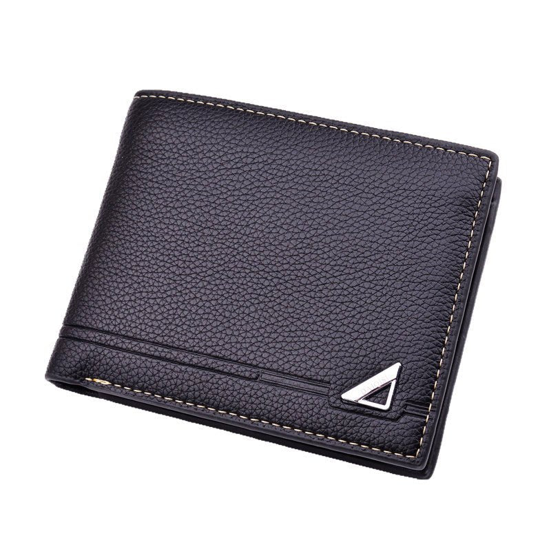 Men's Leather Lychee Pattern Wallet