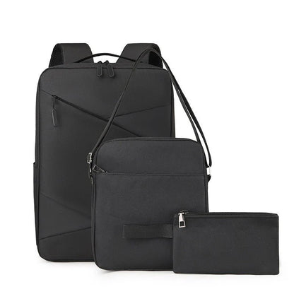 Backpack Men's Three-piece Set