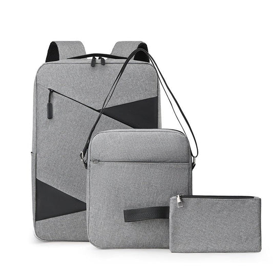 Backpack Men's Three-piece Set