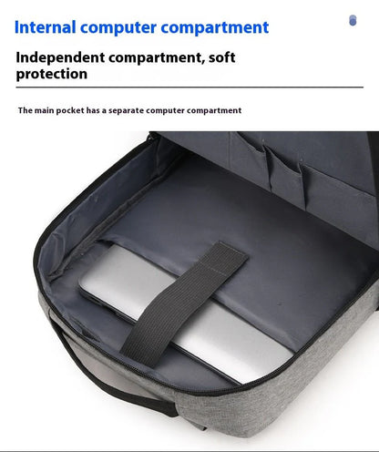 Backpack Men's Three-piece Set
