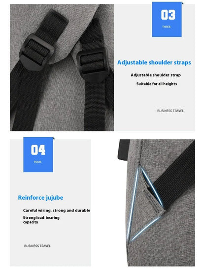 Backpack Men's Three-piece Set