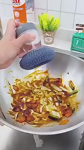 Dish Washing Brush - Liquid Adding