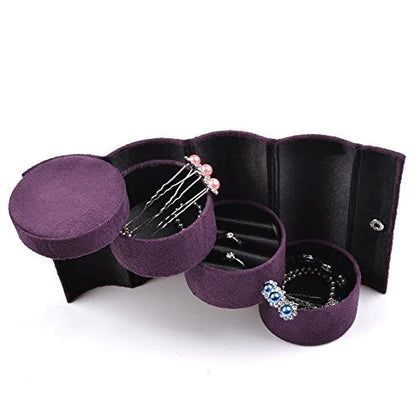 Schellen 3 Layers Portable Rotating Jewelry Box