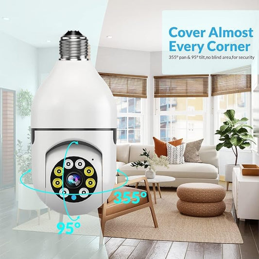 Bulb Style - Security Camera with LED Lights