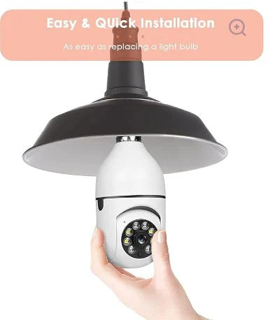 Bulb Style - Security Camera with LED Lights
