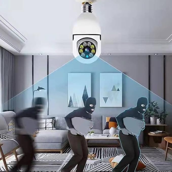 Bulb Style - Security Camera with LED Lights
