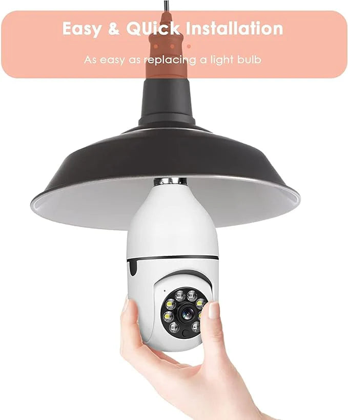 Bulb Style - Security Camera with LED Lights