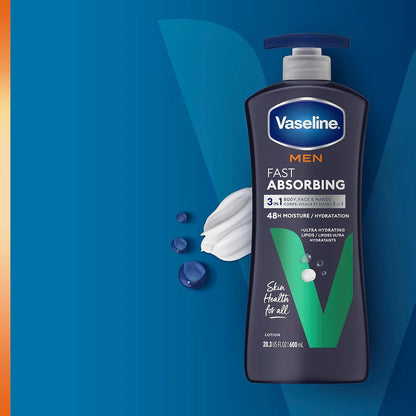 Vaseline - Men's Fast Absorbing 3-in-1 Lotion